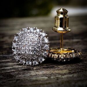 14k Gold Plated Flatline Earrings